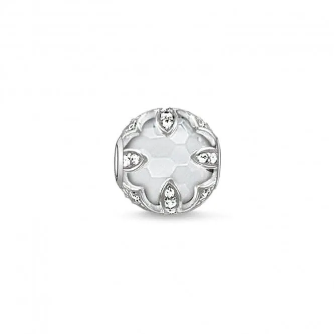 Thomas Sabo Karma Perlen Schmuck Thomas Sabo Milchquarz Zirkonia Karma Perle K0143-690-14