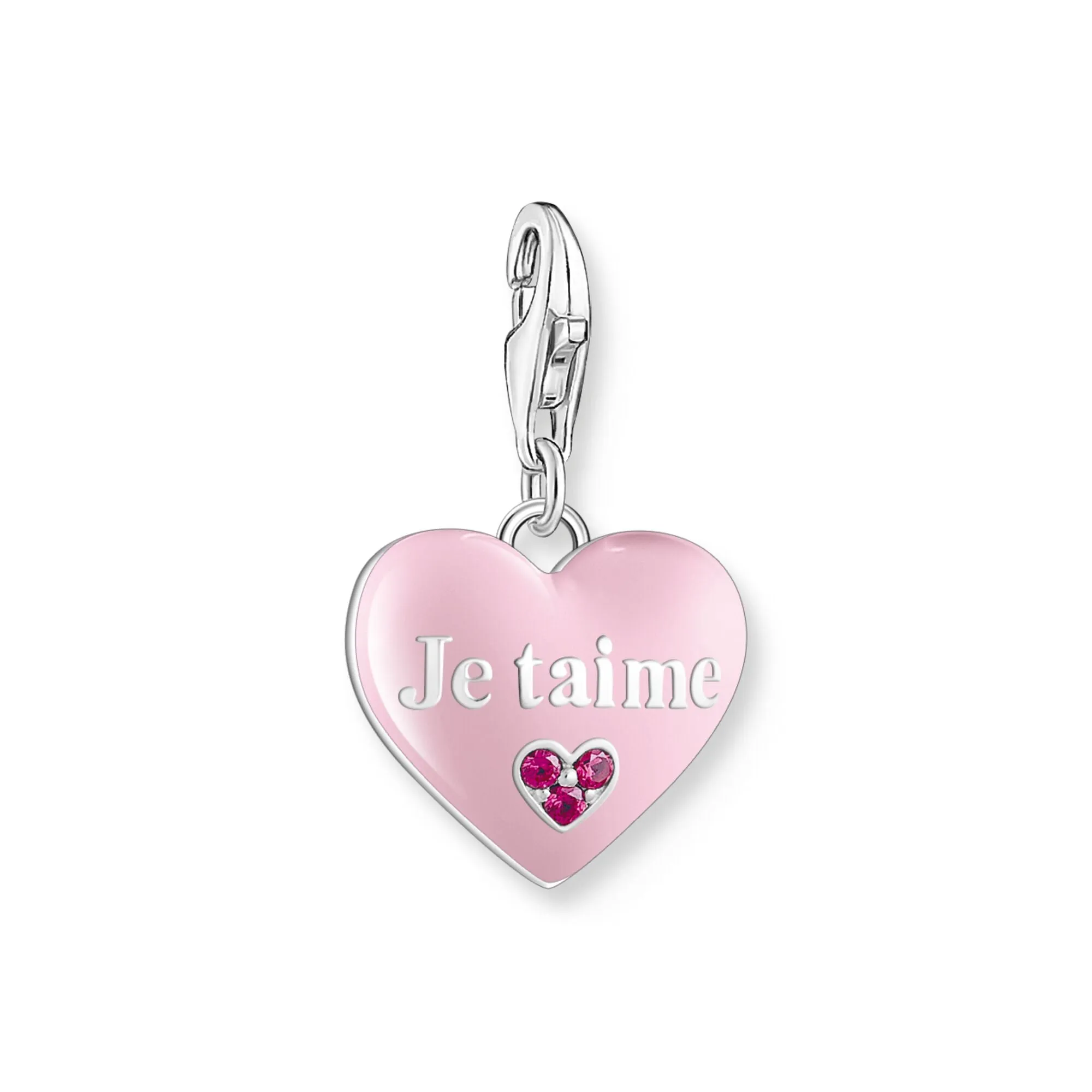 Thomas Sabo Damen Charms Schmuck Anhänger Je t'aime Herz