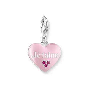 Thomas Sabo Damen Charms Schmuck Anhänger Je t'aime Herz