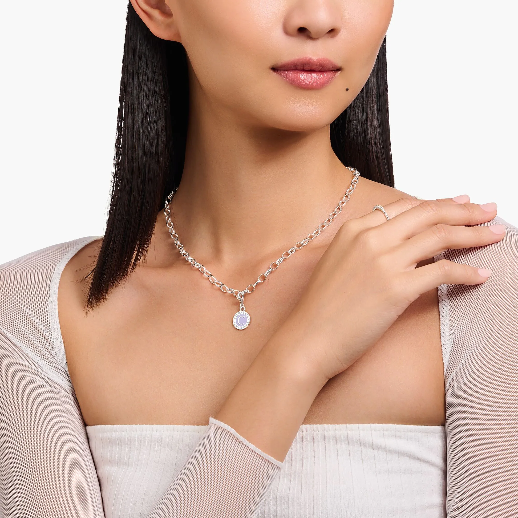 Thomas Sabo Damenketten Mitglieder Charm-Kette mit Charmista-Münze
