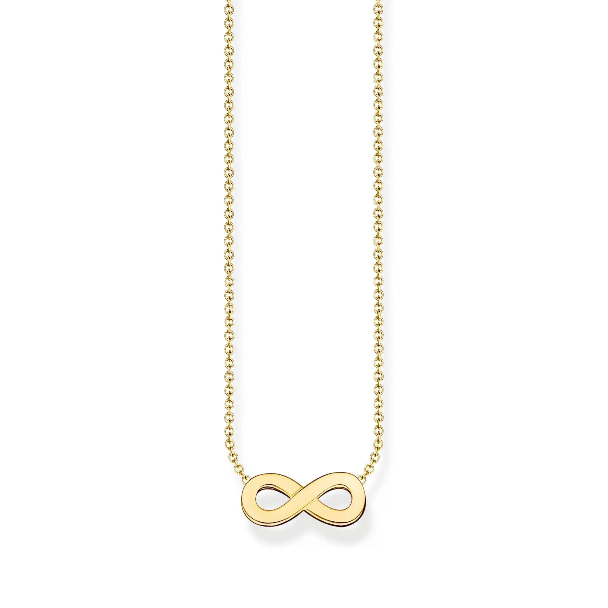 Thomas Sabo Damen Halsketten Kette mit Unendlichkeitsanhänger - Gold