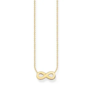 Thomas Sabo Damen Halsketten Kette mit Unendlichkeitsanhänger - Gold