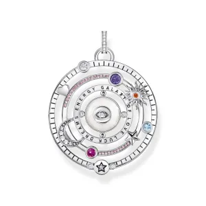 Thomas Sabo Damen Anhänger Schmuck Kosmischer Silberanhänger mit farbigen Steinen