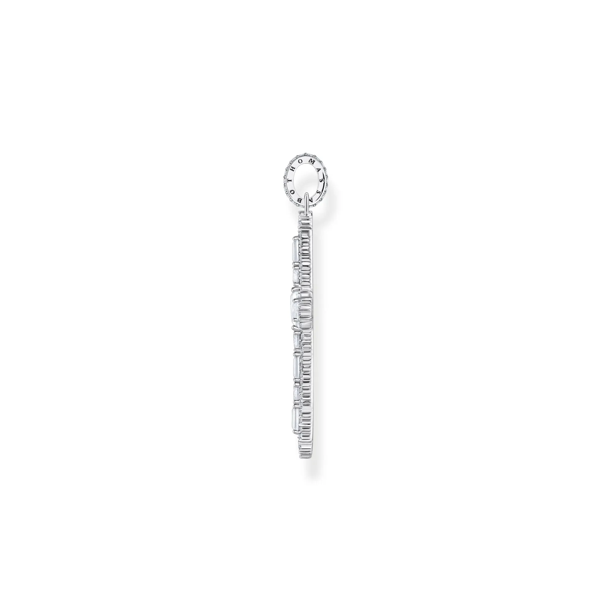 Thomas Sabo Damen Anhänger Schmuck Kreuzanhänger mit weißem Zirkonia