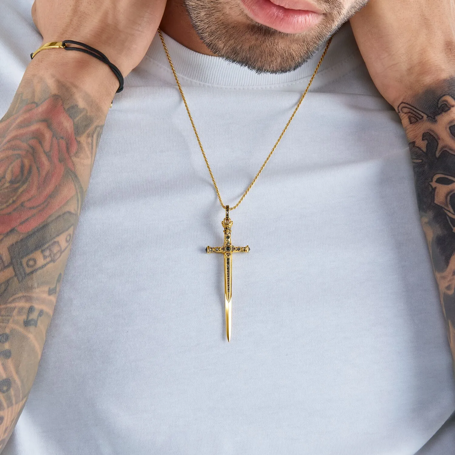 Thomas Sabo Damen Anhänger Schmuck Anhänger Schwert Gold