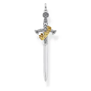 Thomas Sabo Damen Anhänger Schmuck Anhänger Schwert mit Krone