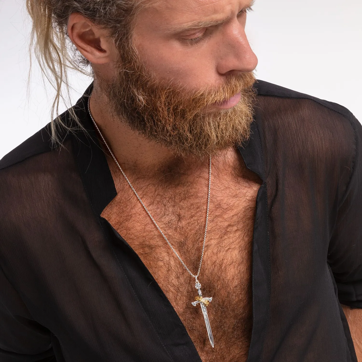Thomas Sabo Damen Anhänger Schmuck Anhänger Schwert mit Krone