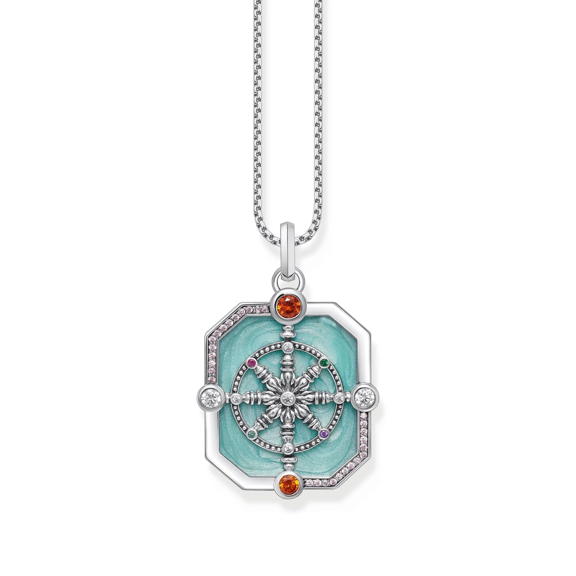 Thomas Sabo Damen Anhänger Schmuck Anhänger mit Karma-Rad