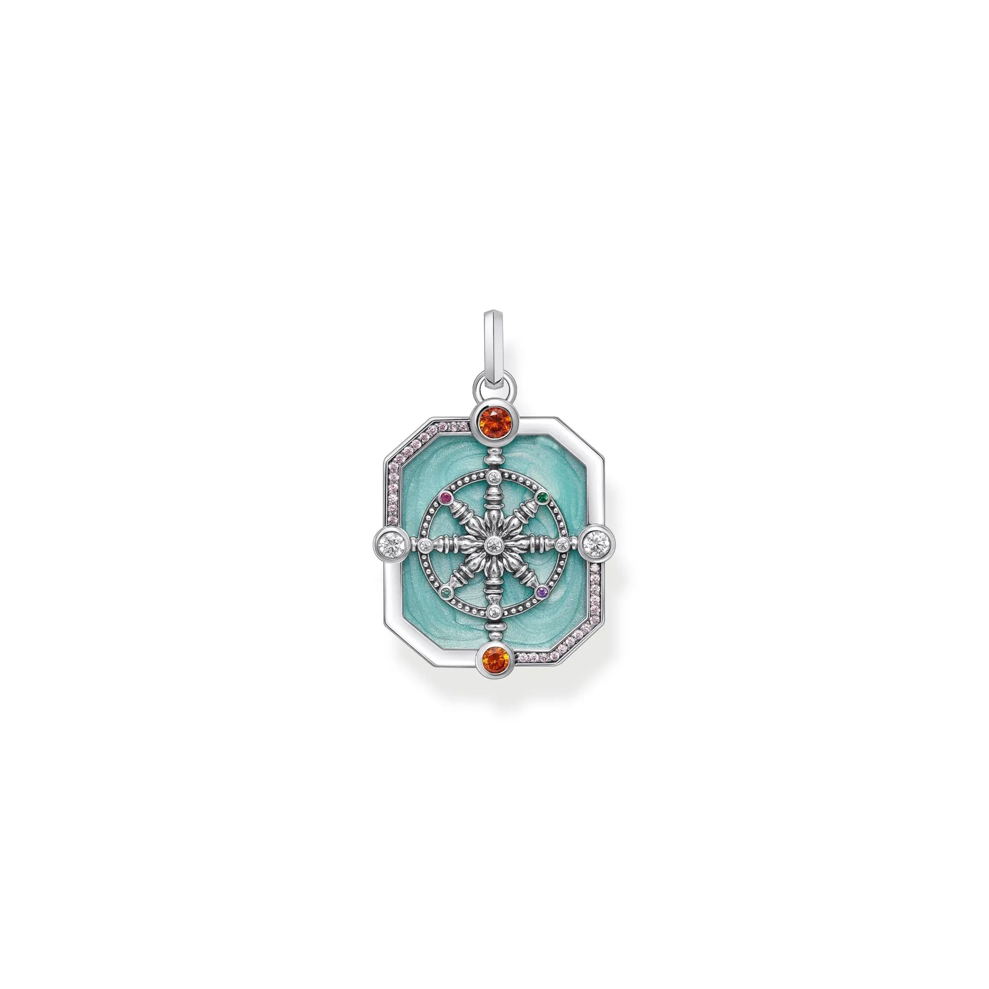 Thomas Sabo Damen Anhänger Schmuck Anhänger mit Karma-Rad