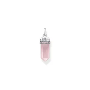 Thomas Sabo Damen Anhänger Schmuck Rosenquarz Kristall Anhänger Silber