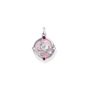 Thomas Sabo Damen Anhänger Schmuck Kleiner Anhänger mit Herz-Planet