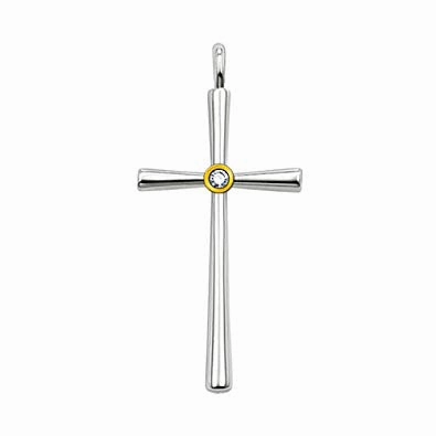 Thomas Sabo Silver and Diamond Large Cross Pendant PE0013-179-14