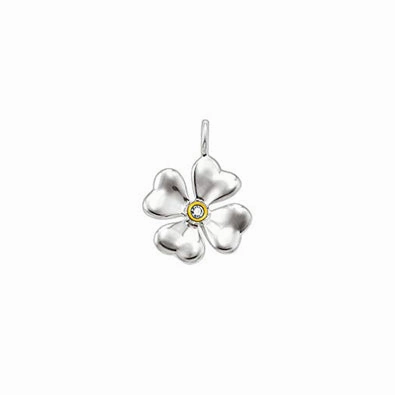 Thomas Sabo Small Diamond Four Leaf Clover Pendant PE0001-179-1