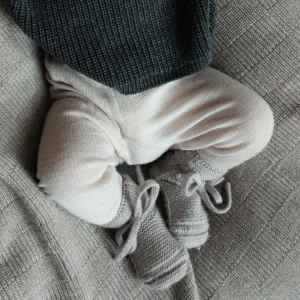 Zum Mond ☾ - Babyhose - 100% Wolle - Mondstrahl