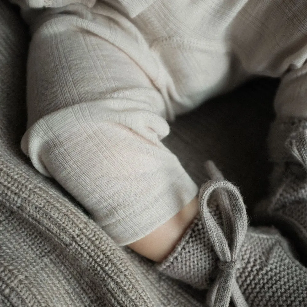 Zum Mond ☾ - Babyhose - 100% Wolle - Mondstrahl