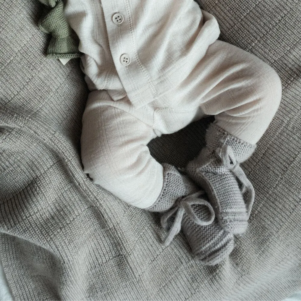 Zum Mond ☾ - Babyhose - 100% Wolle - Mondstrahl