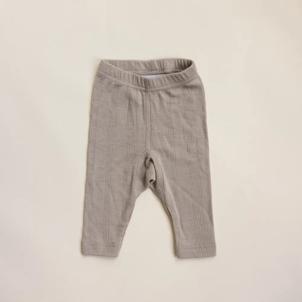 Zum Mond ☾ - Babyhose - Wolle & Seide - Nadelmuster - Taube