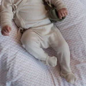 Zum Mond ☾ - Strampler für Babys - 100% Wolle - Mondstrahl