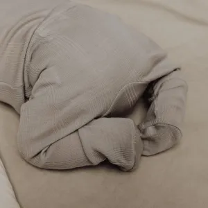 Zum Mond ☾ - Füßchen-Babyhose - Wolle & Seide - Nadelmuster - Taube