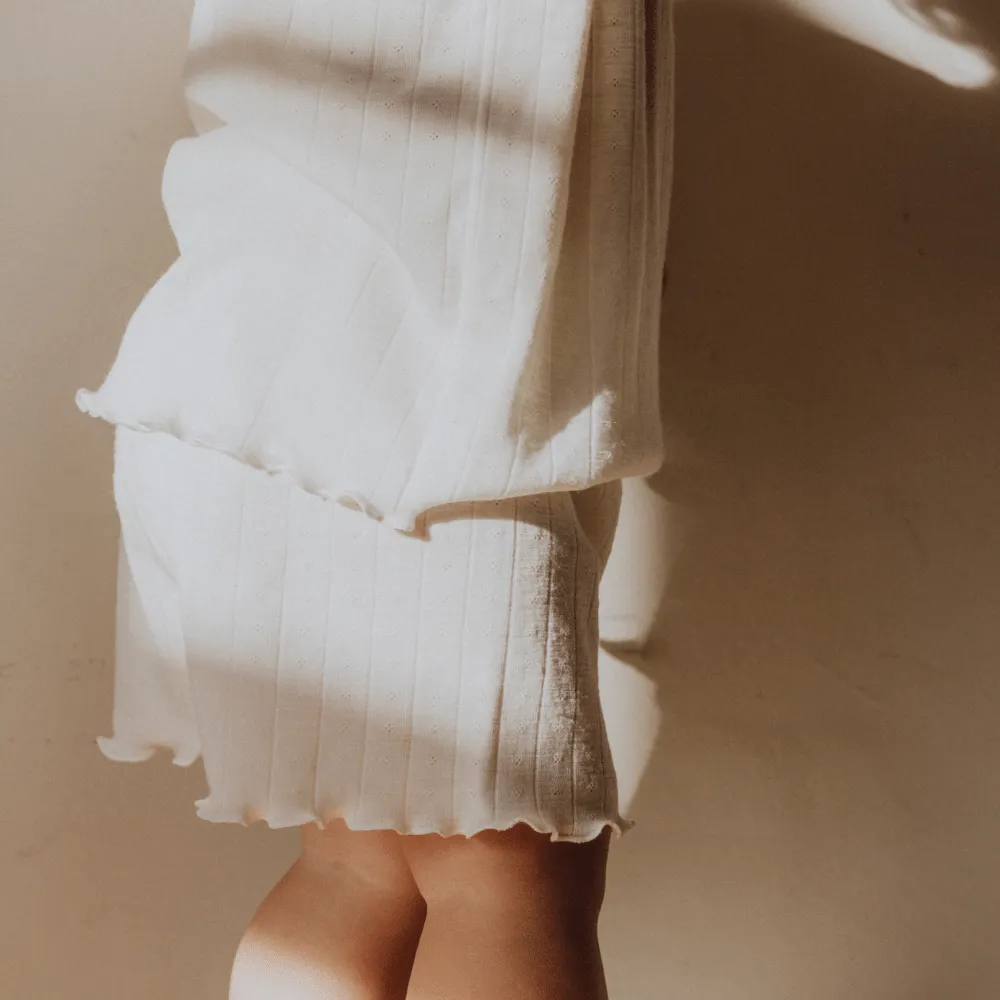 Zum Mond ☾ - Shorts - Lockige Enden - Wolle & Seide - Pointelle
