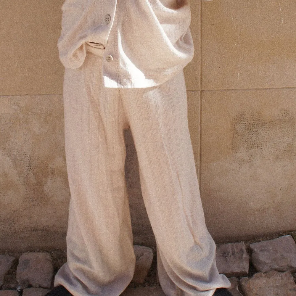 Zum Mond ☾ - Weite Hose - 100% Wolle - Mondstrahl