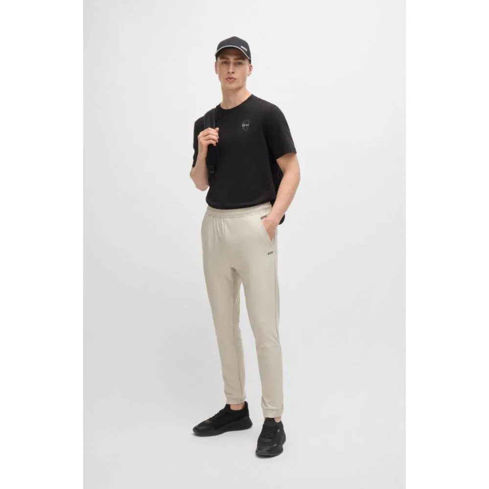 Jogginghose aus dehnbarem Stoff mit dekorativem reflektierendem Logo