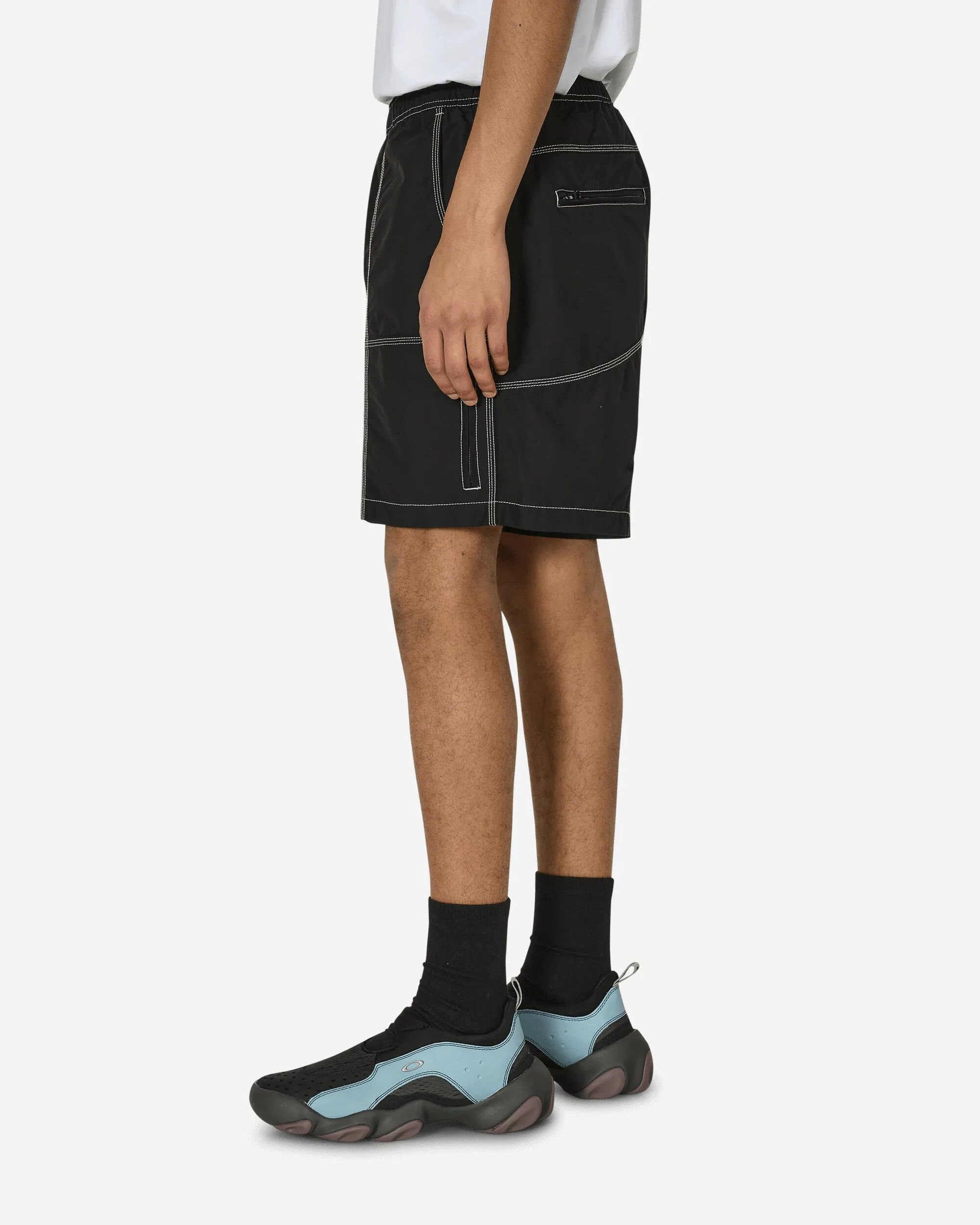 Dreifach-Nadel Bischof Shorts Schwarz