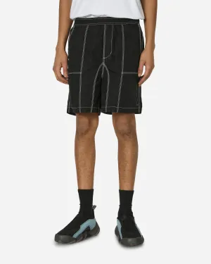 Dreifach-Nadel Bischof Shorts Schwarz