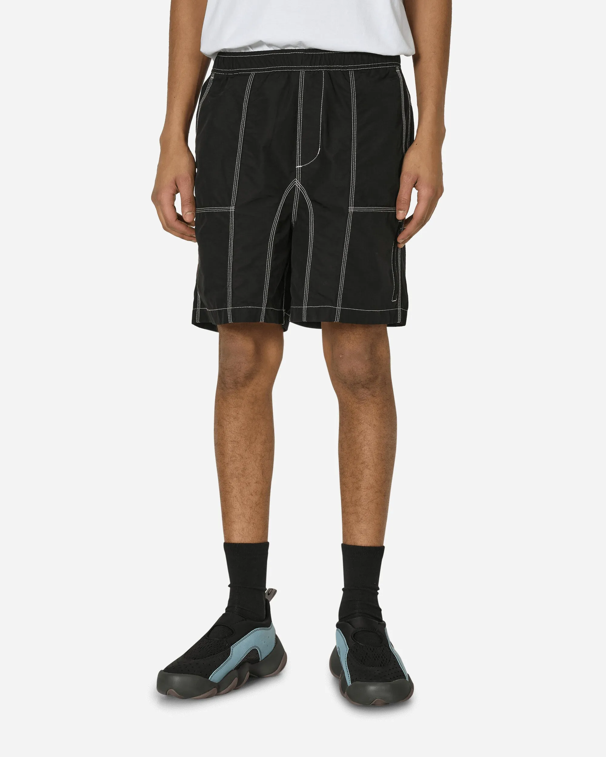 Dreifach-Nadel Bischof Shorts Schwarz
