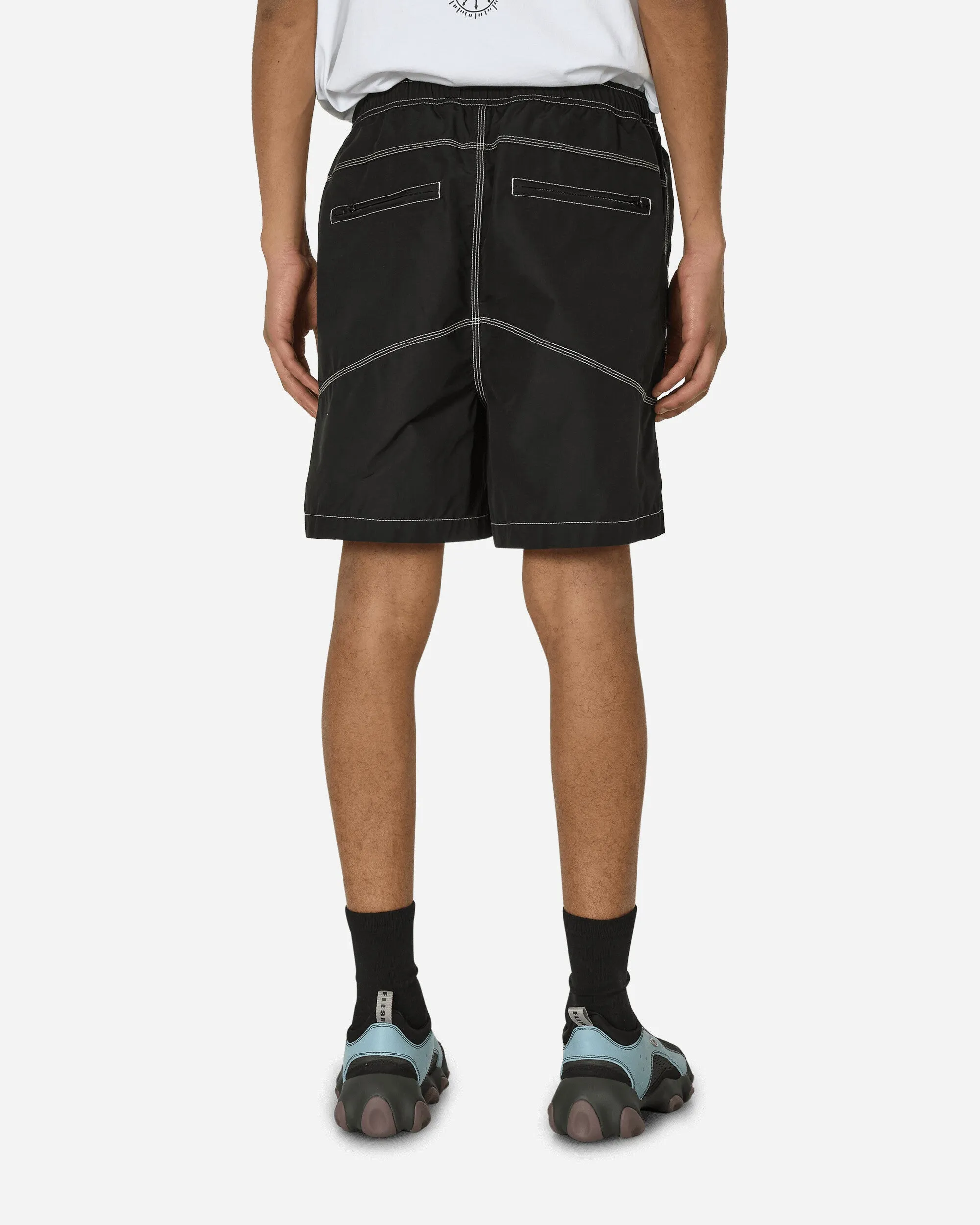 Dreifach-Nadel Bischof Shorts Schwarz