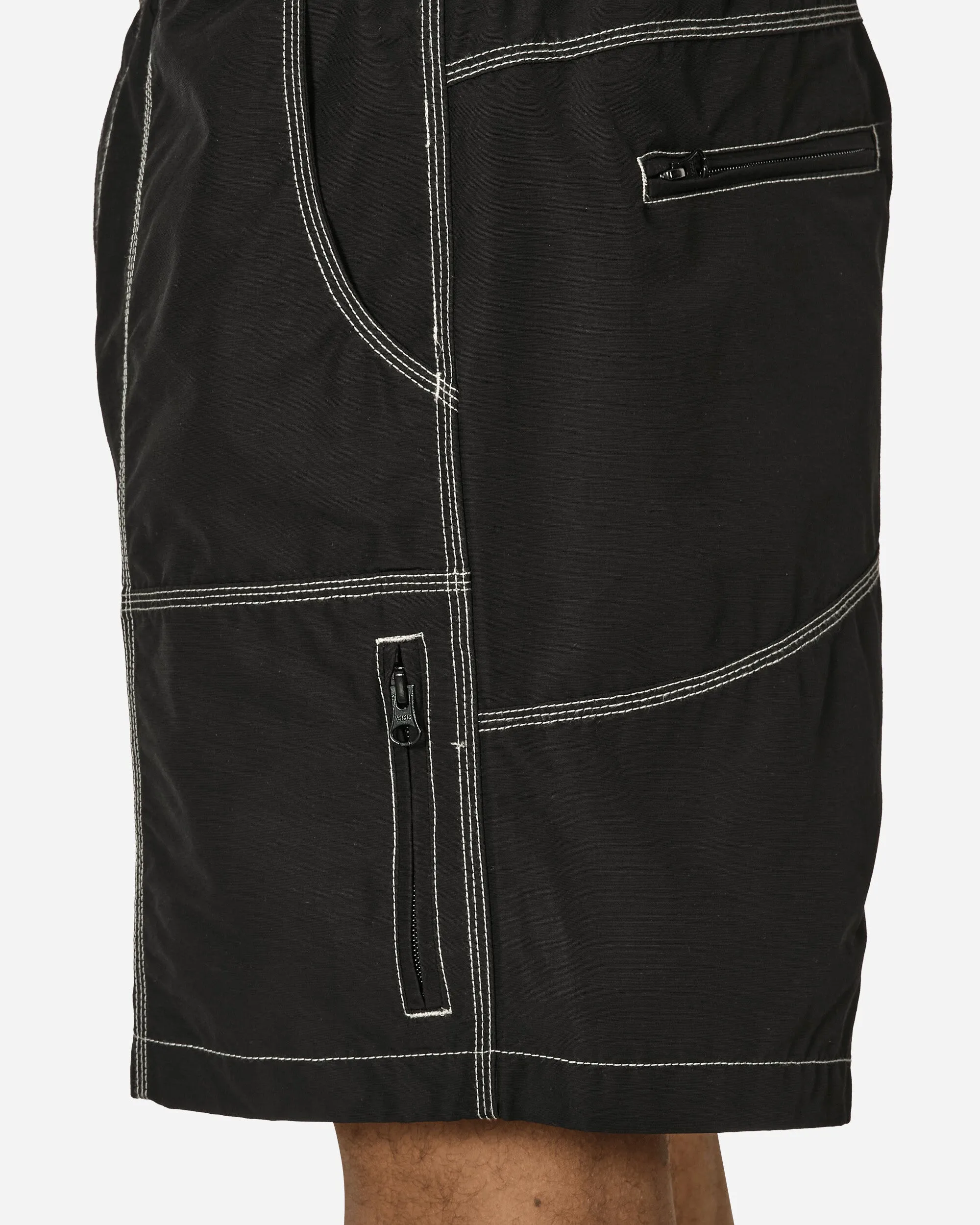 Dreifach-Nadel Bischof Shorts Schwarz