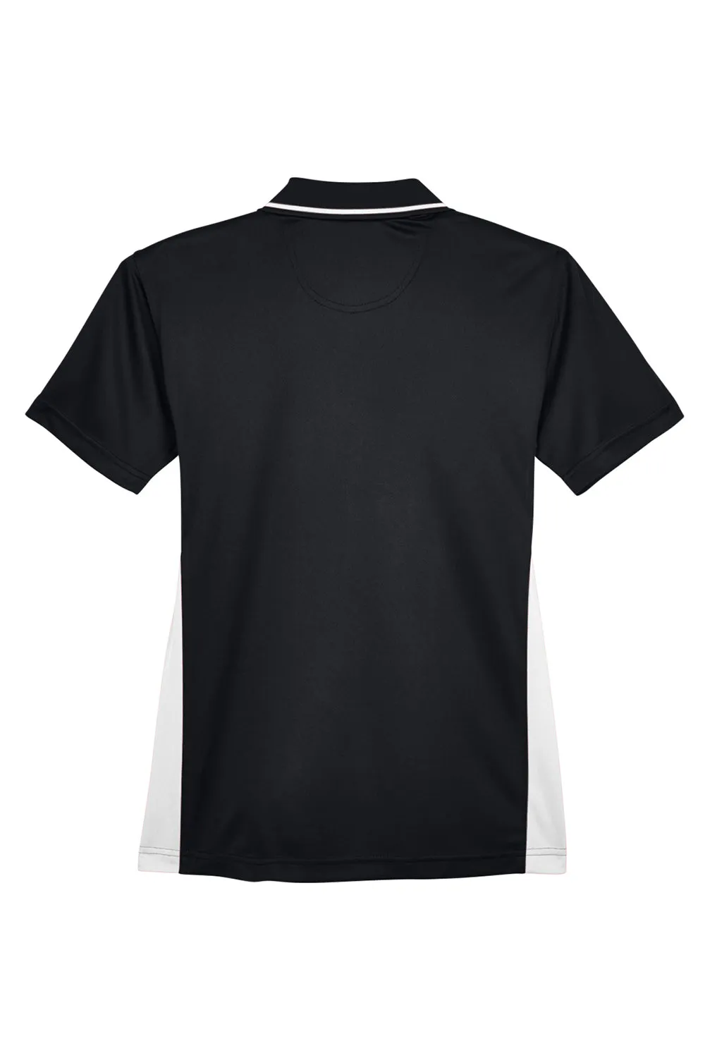 UltraClub Damen Cool & Dry Feuchtigkeitstransportierendes Kurzarm-Polohemd - Schwarz/Steingrau