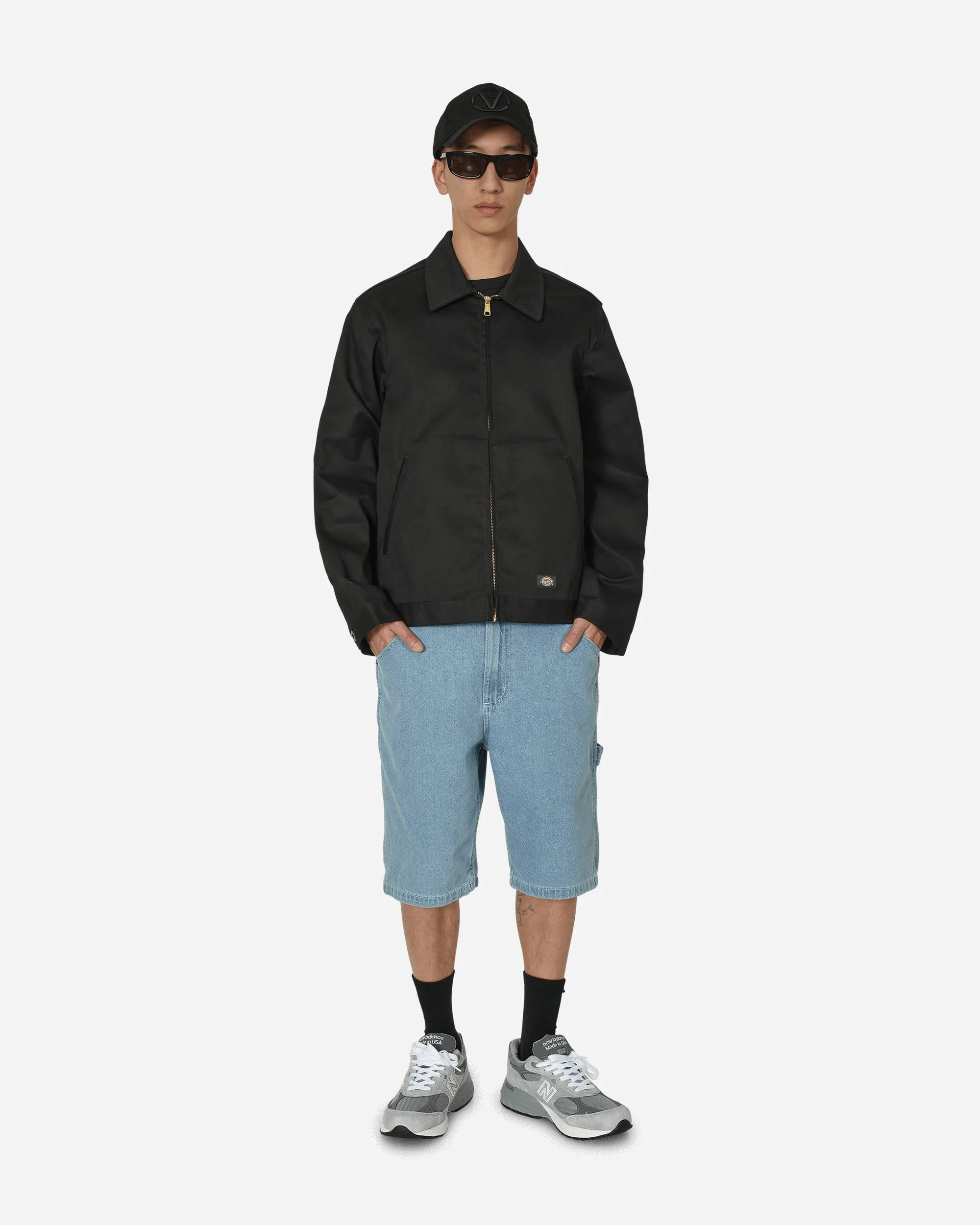 Ungefütterte Eisenhower-Jacke Schwarz