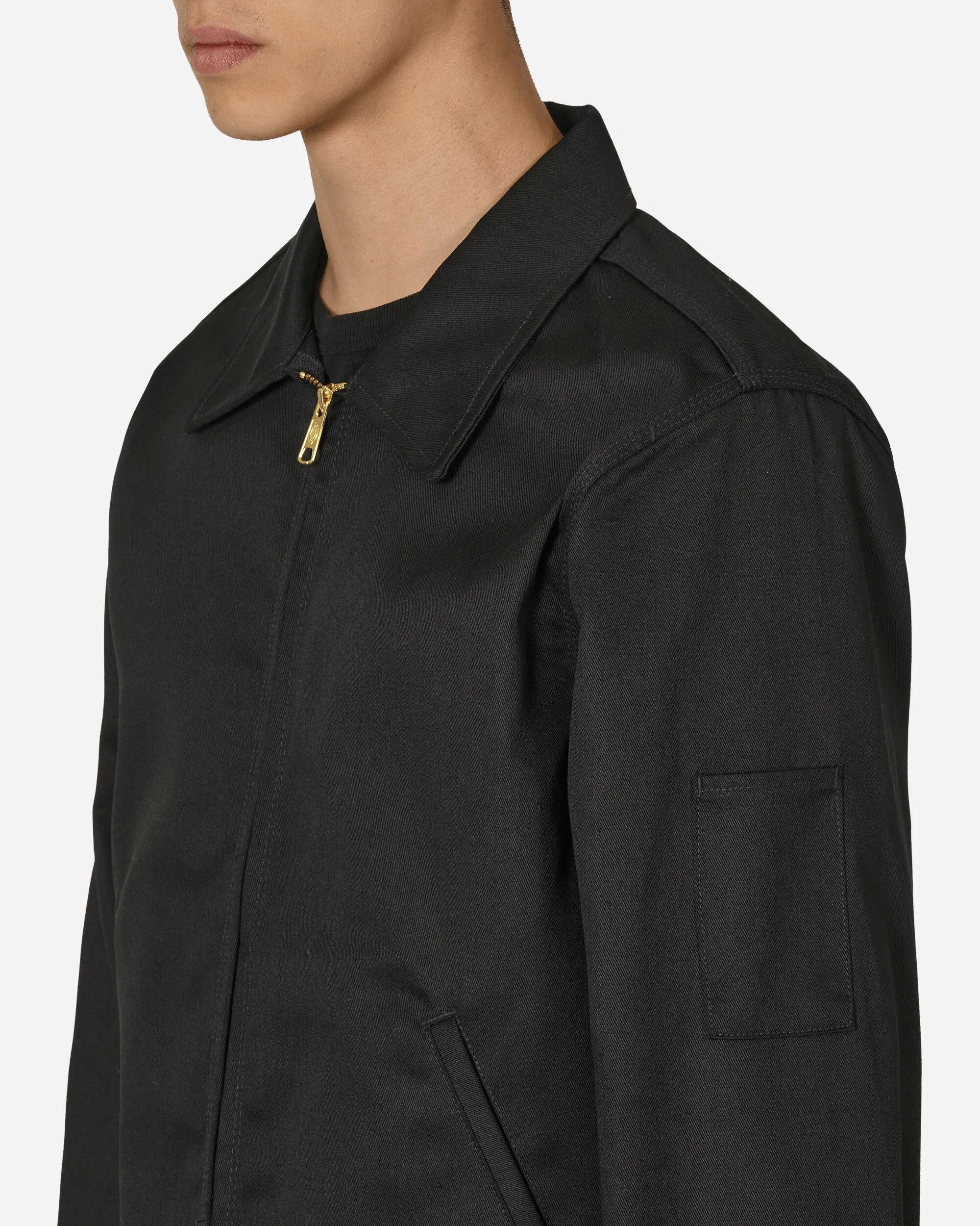Ungefütterte Eisenhower-Jacke Schwarz
