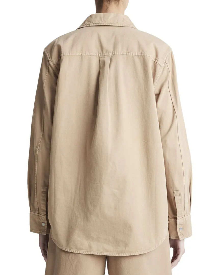 Vince Snap Front Twill Überhemd