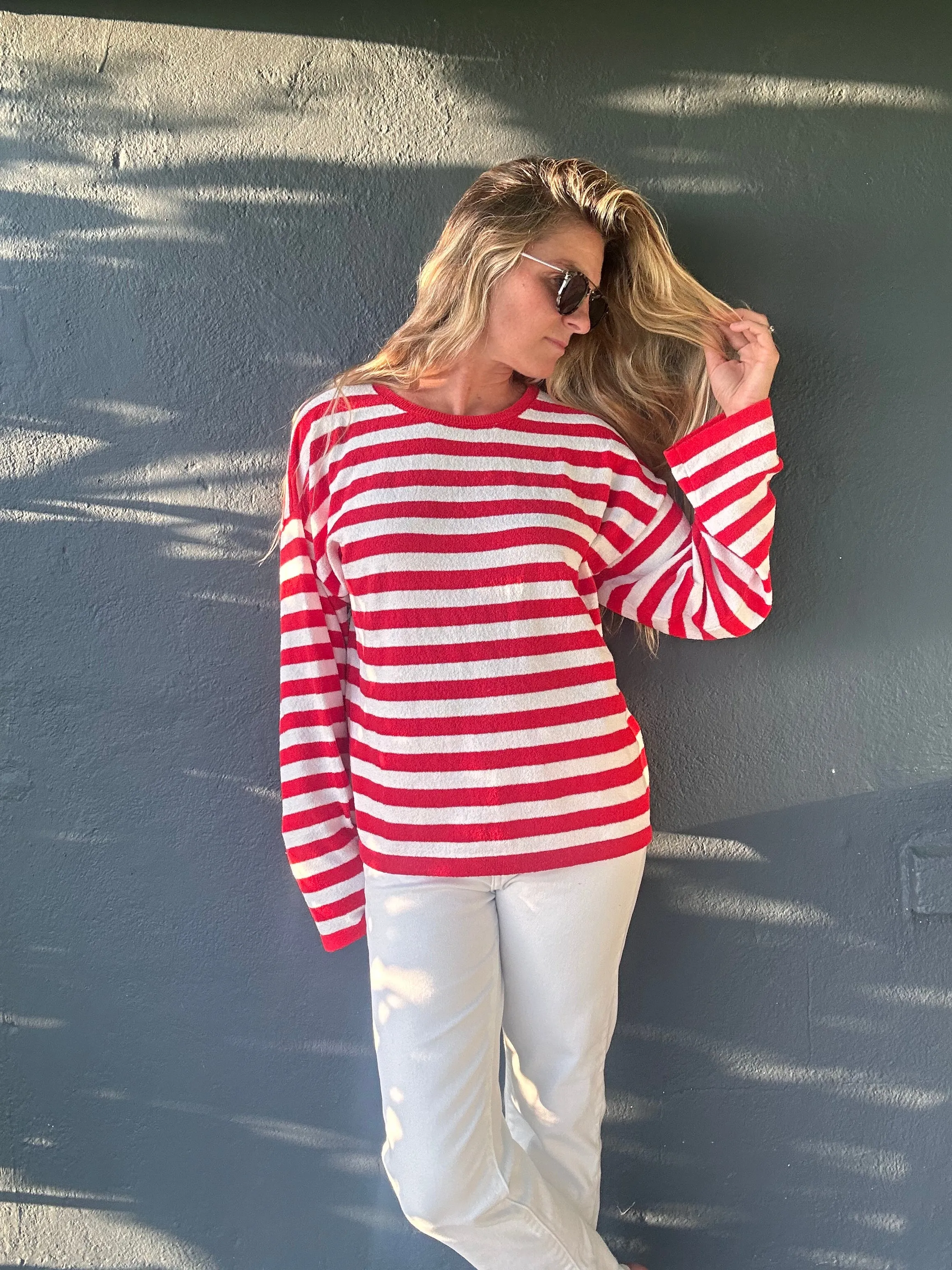 Waldos Gasse gestreifter Pullover