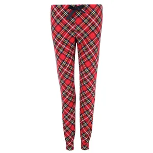 Weihnachtliche Karo-Jogginghose für Damen
