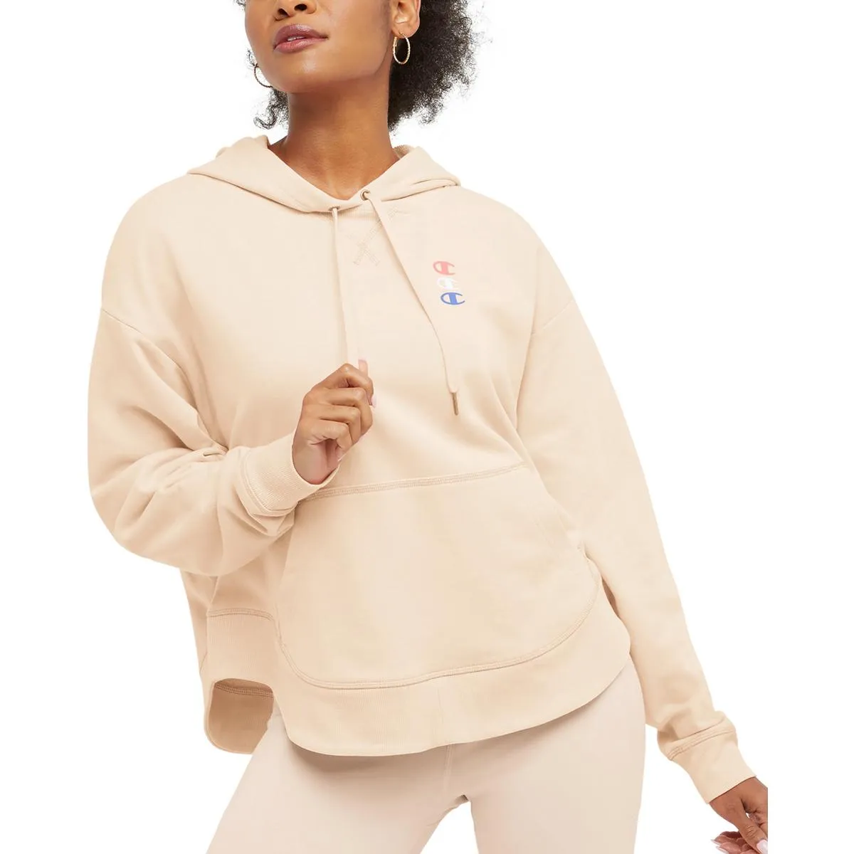 Damen Logo Baumwoll Hoodie