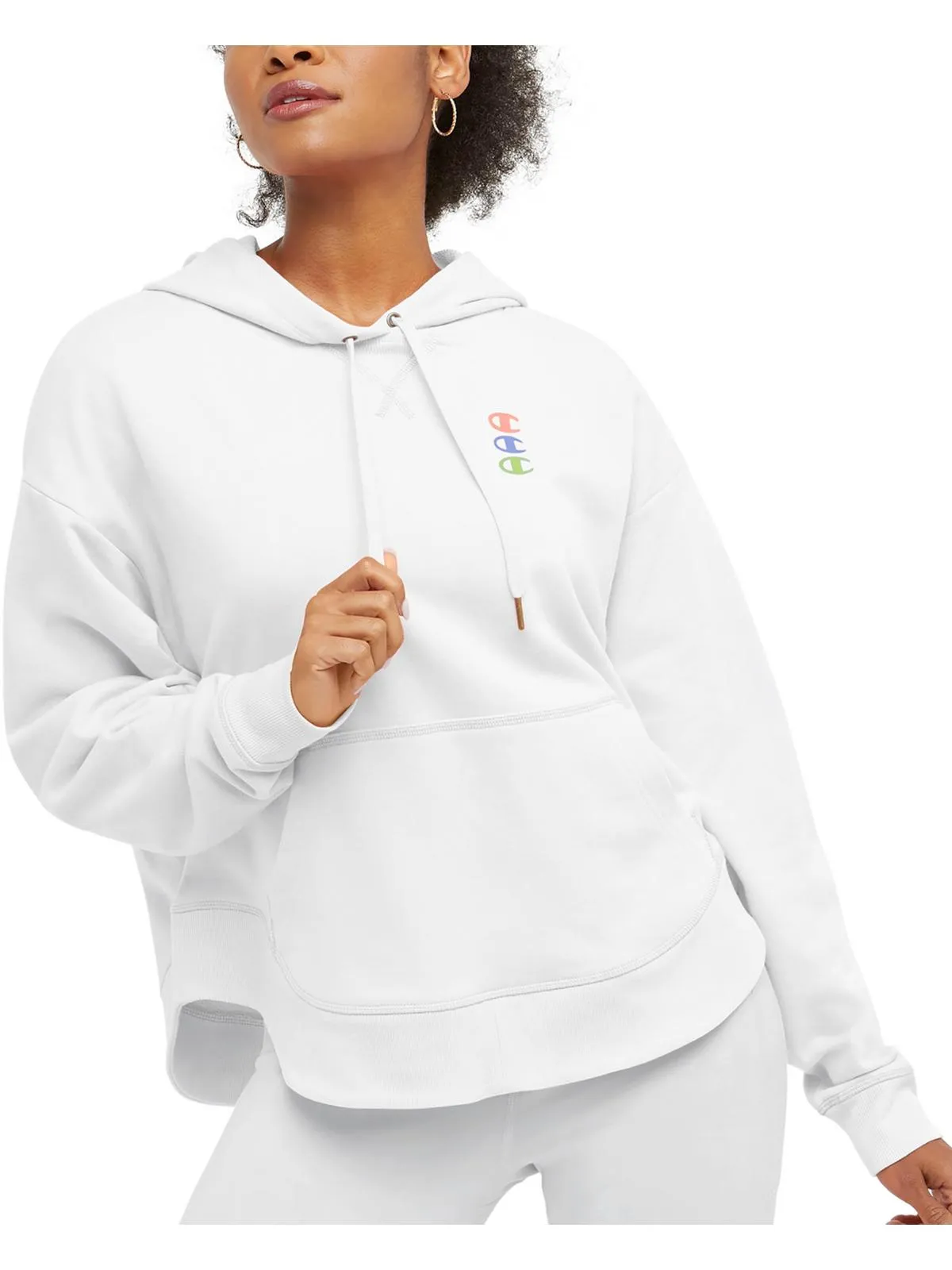 Damen Logo Baumwoll Hoodie