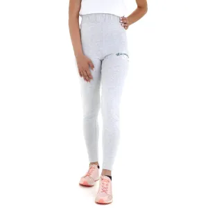 Damen Sport Hose mit Seitenbranddruck, Hellgrau