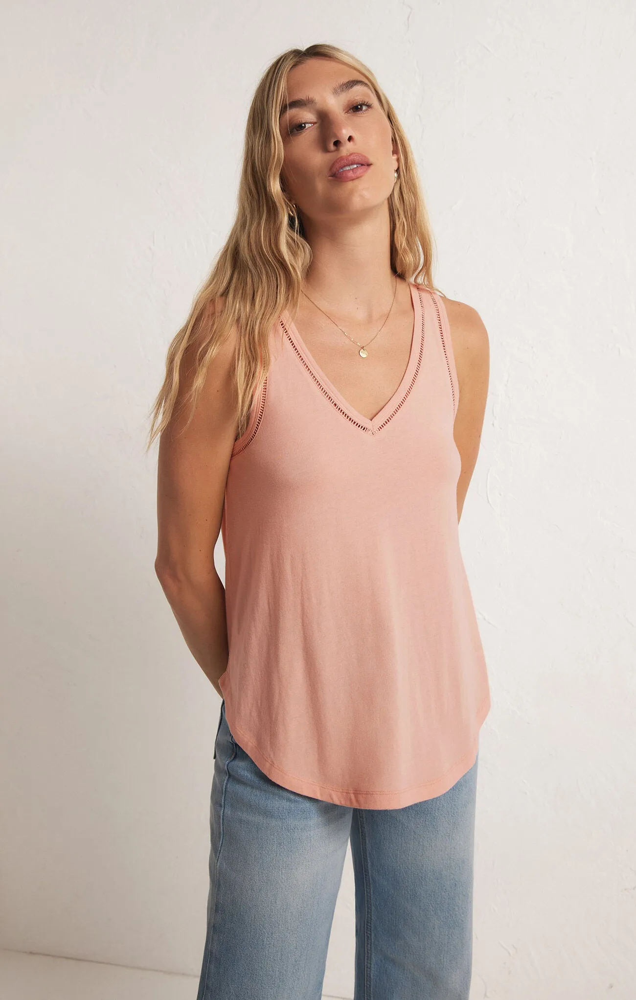 ZSUPPLY Vagabond Spitze-Saum Tanktop